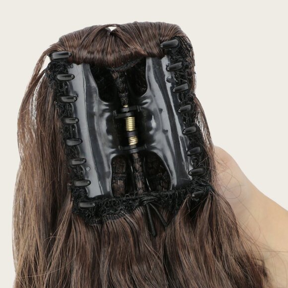 Hair Hairpiece Claw Clip Wavy Ponytail Extensions - Picture 4 of 6